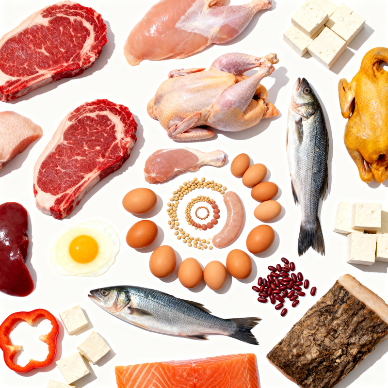 Delicious Protein-Rich Foods Art Display Delicious Protein-Rich Foods Art Display