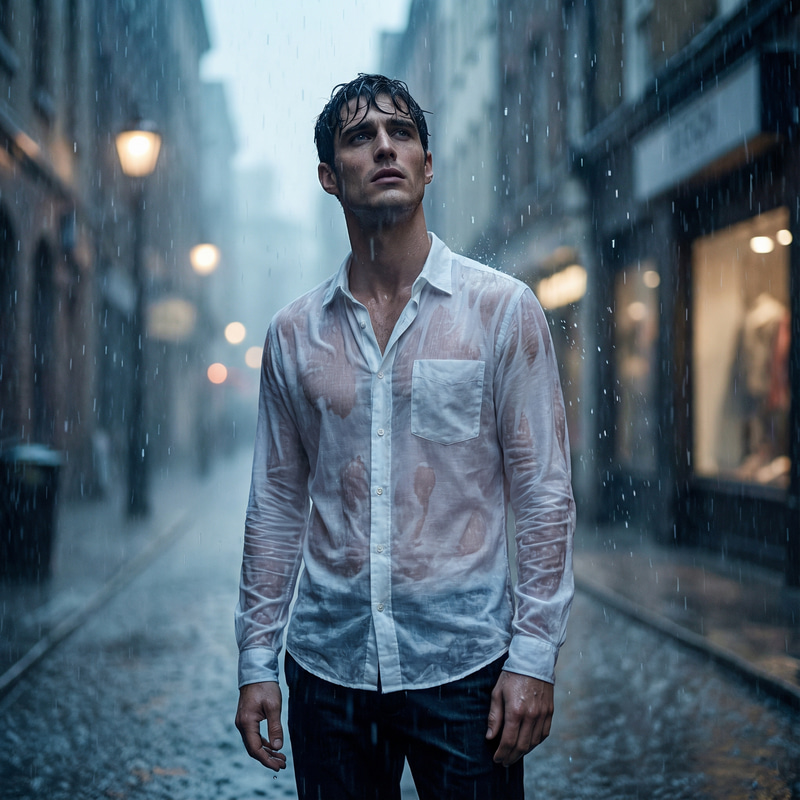 Expressive Fashion in the Rain: Editorial Shoot Expressive Fashion in the Rain: Editorial Shoot