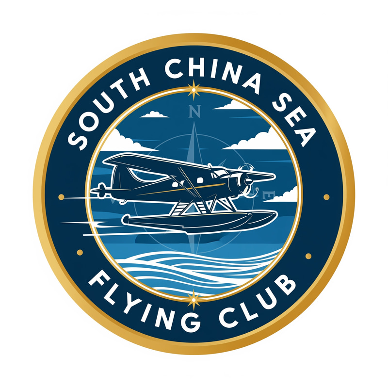 South China Sea Flying Club Logo Design South China Sea Flying Club Logo Design