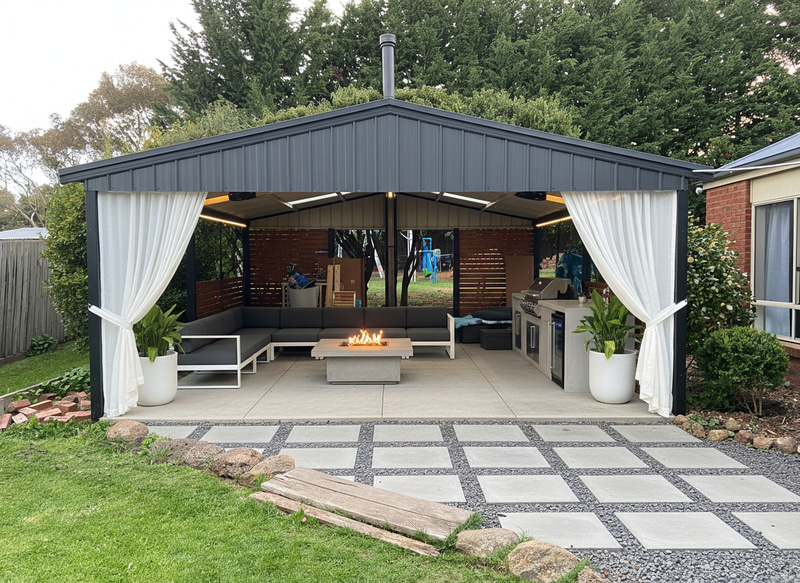 Modern Outdoor Entertainment Area Design Ideas Modern Outdoor Entertainment Area Design Ideas