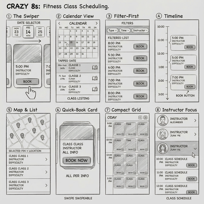 8 Unique Fitness Class App Layout Ideas