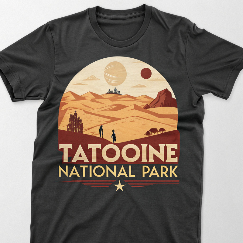 Tatooine National Park T-Shirt Design Tatooine National Park T-Shirt Design