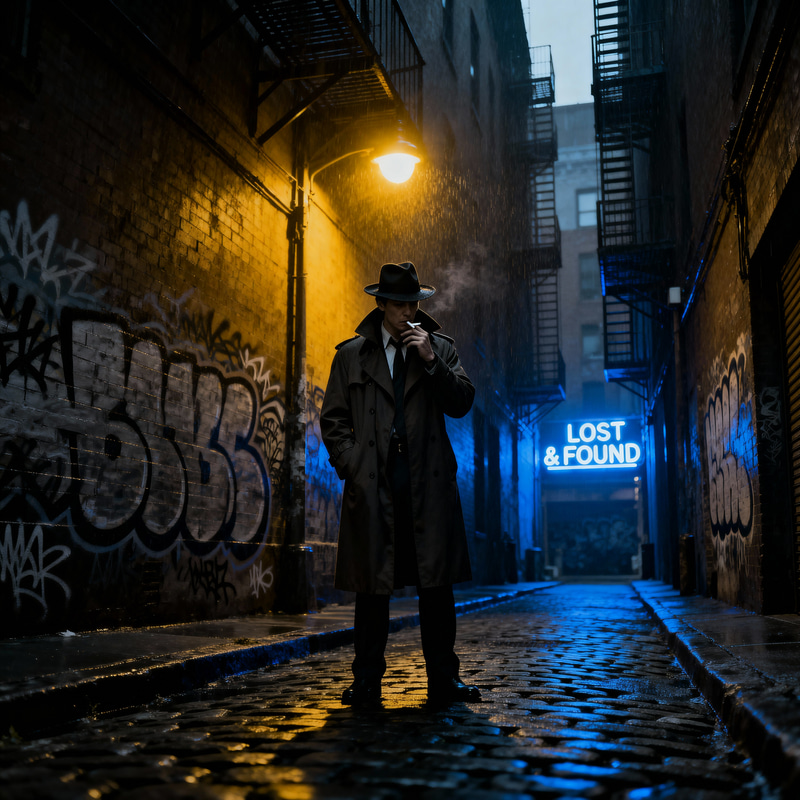 Private Detective in NYC Alley