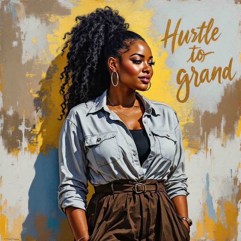 Curvy Confident Woman: An Impasto Oil Painting