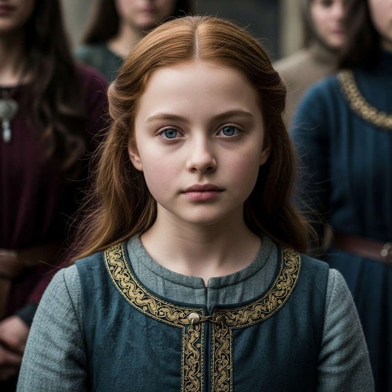 Medieval Beauty: Young Girl from the Tully Family Medieval Beauty: Young Girl from the Tully Family