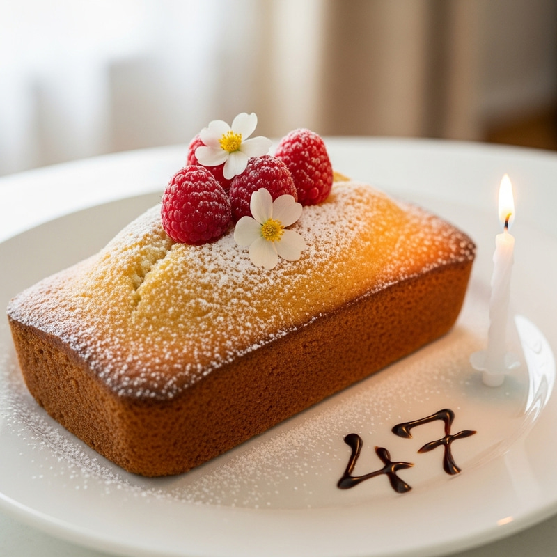 Delicate Half-Pound Cake for Mom's 47th Birthday
