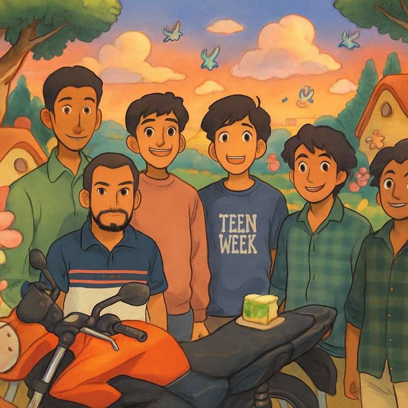 Whimsical Ghibli Village: A Lush Adventure