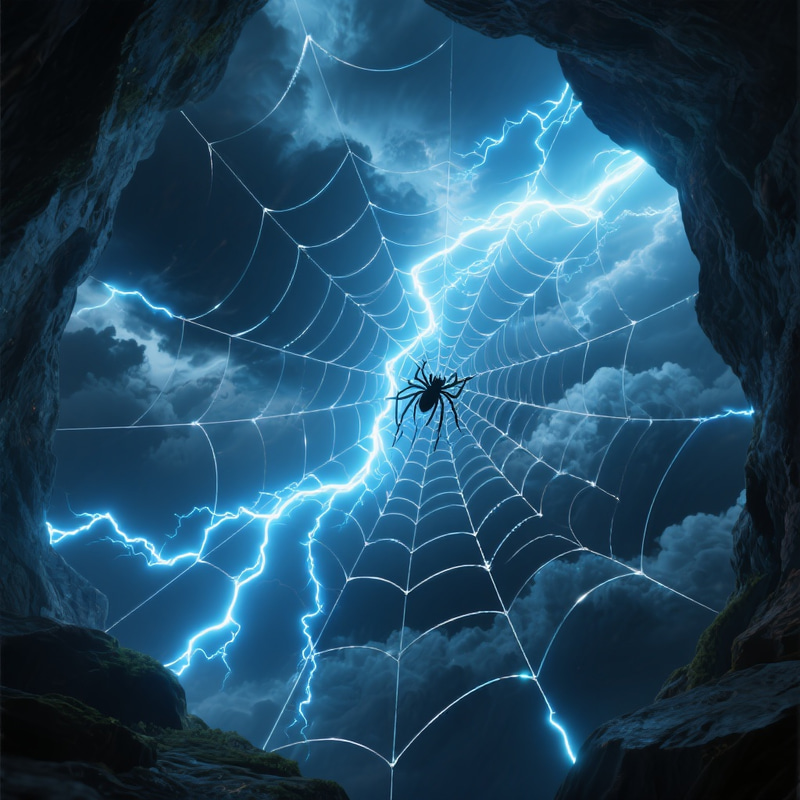 Ethereal Lightning: Nature's Electric Web Art Ethereal Lightning: Nature's Electric Web Art