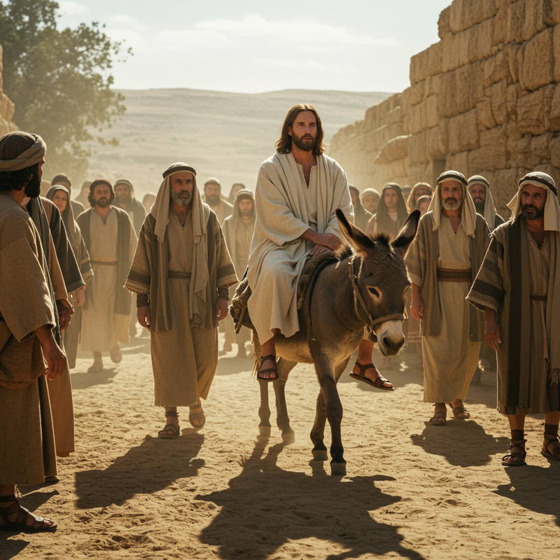 Jesus on a Donkey in Galilee: 2000 Years Ago Jesus on a Donkey in Galilee: 2000 Years Ago