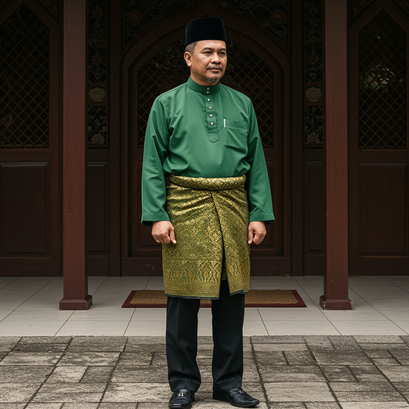 Traditional Malay Baju Melayu Attire for Men Traditional Malay Baju Melayu Attire for Men
