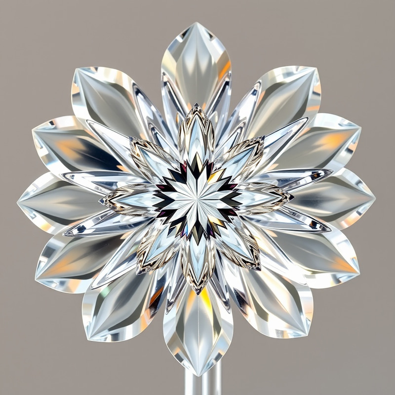 Intricate Crystal Flower - Sparkling Beauty Intricate Crystal Flower - Sparkling Beauty