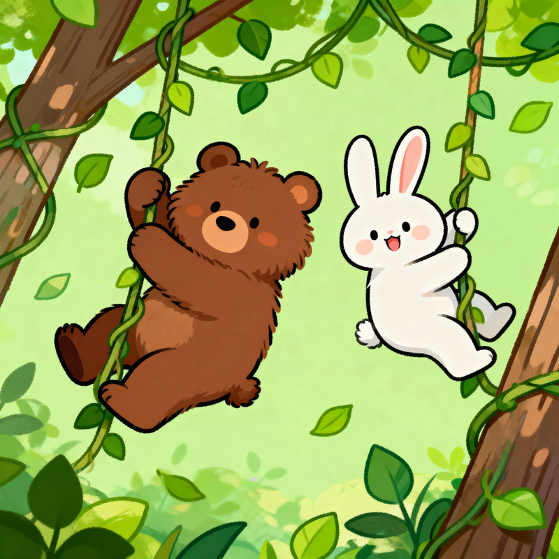 Bear and Bunny Playtime: A Cartoon Adventure Bear and Bunny Playtime: A Cartoon Adventure