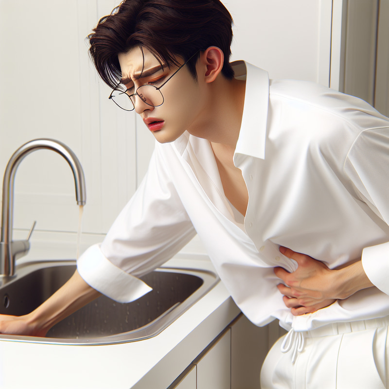 Korean Teenage Boy Pregnancy Reveal in Kitchen Scene Korean Teenage Boy Pregnancy Reveal in Kitchen Scene