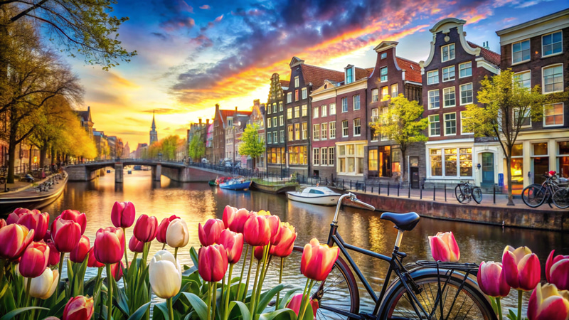 Charming Hotels in Amsterdam | Watercolor Art Charming Hotels in Amsterdam | Watercolor Art
