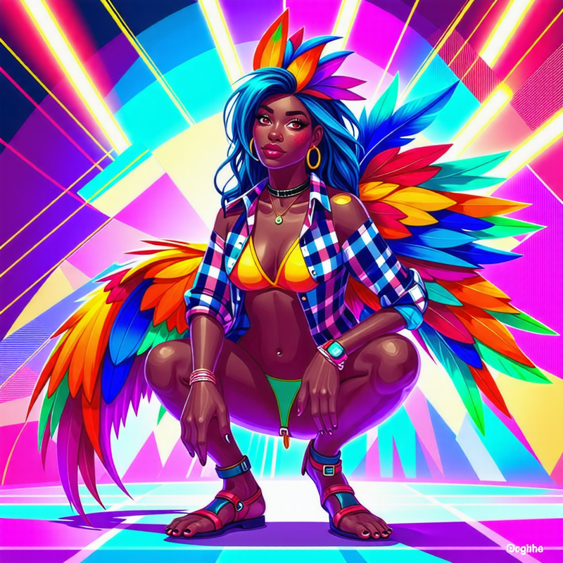 Vibrant Anthropomorphic Character Performance Vibrant Anthropomorphic Character Performance