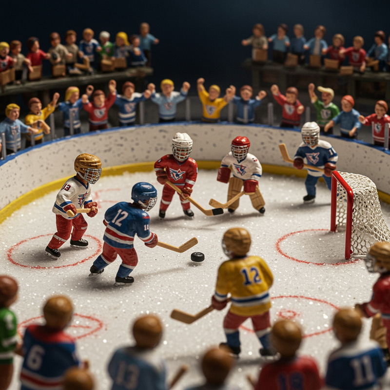 Exciting Peanut Hockey Action Exciting Peanut Hockey Action