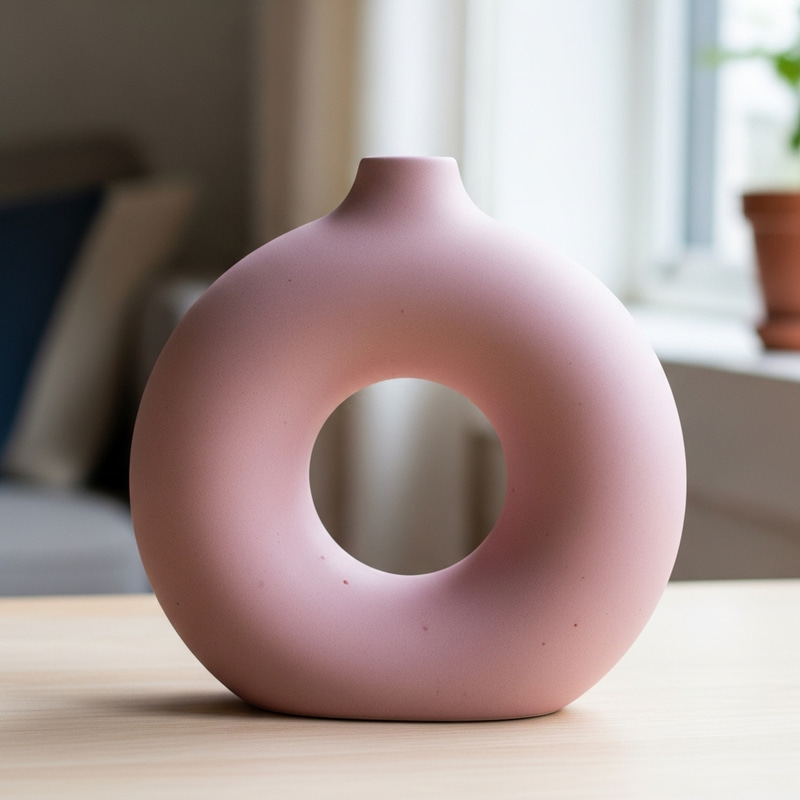 Donut Ceramic Vase - Unique Home Decor Donut Ceramic Vase - Unique Home Decor