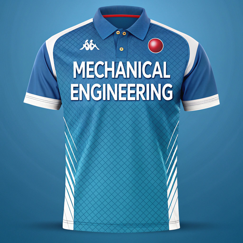 Mechanical Engineering Cricket Polo Jersey Make Mechanical Engineering Cricket Polo Jersey Make