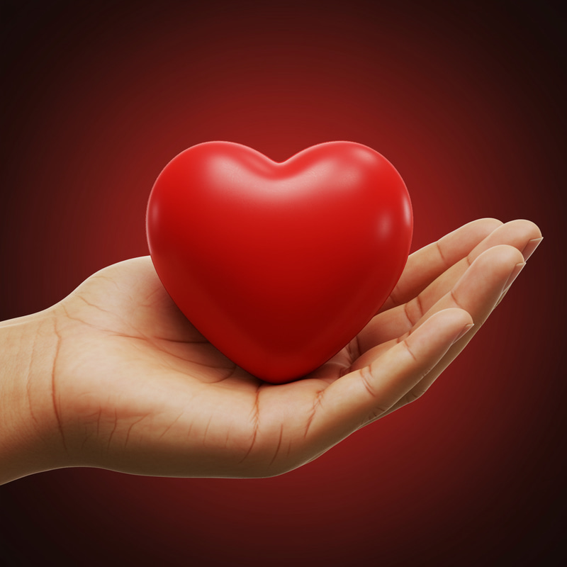 Caring Hands Protecting a Red Heart Caring Hands Protecting a Red Heart