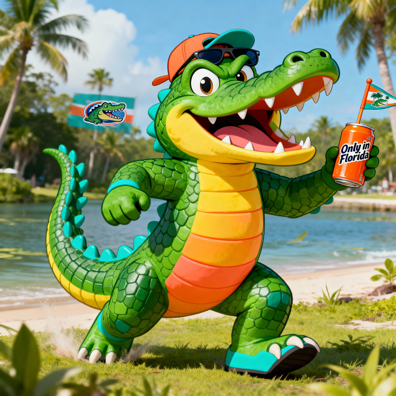 Meet Gator: Florida's Fun and Mischievous Alligator Meet Gator: Florida's Fun and Mischievous Alligator