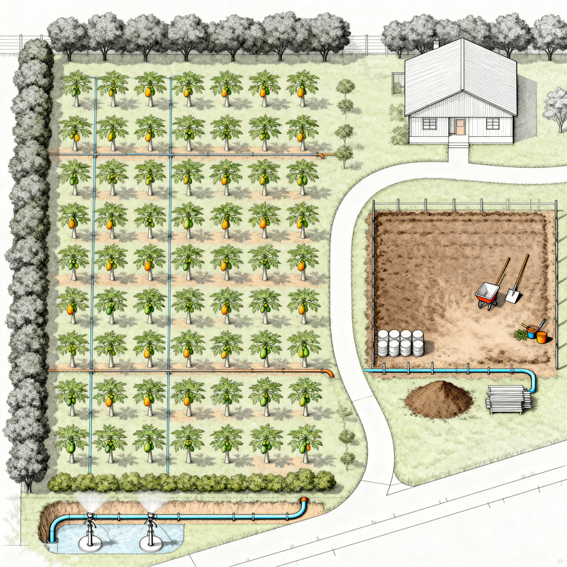Blueprint for a Modest Papaya Farm Design