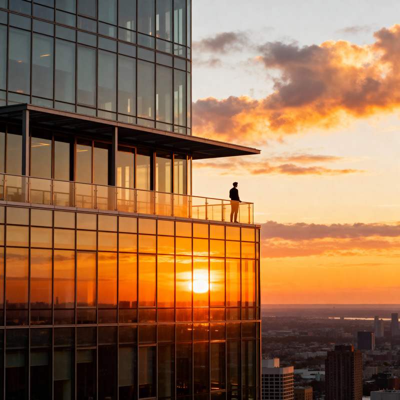 Stunning Skyscraper Sunset View Stunning Skyscraper Sunset View