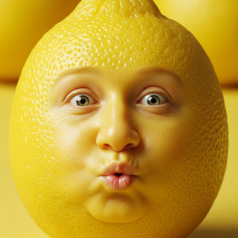 Lemon Face Art: Unique Citrus Creations Lemon Face Art: Unique Citrus Creations