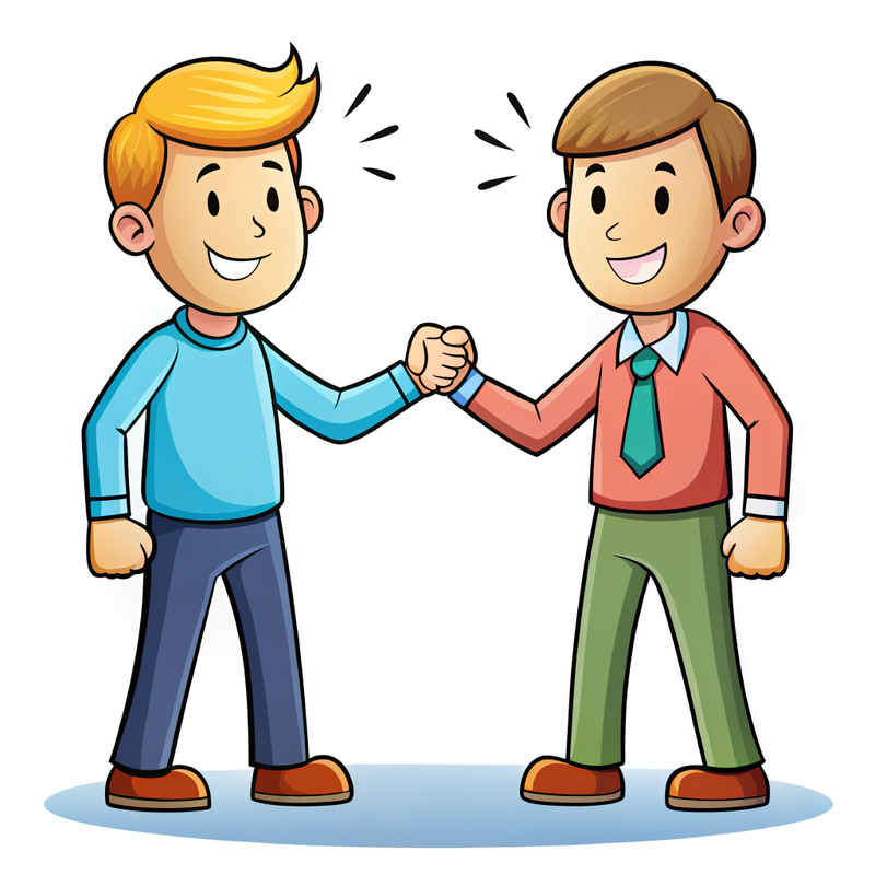 Touch Base: Quick Contacts & Updates Cartoon Touch Base: Quick Contacts & Updates Cartoon