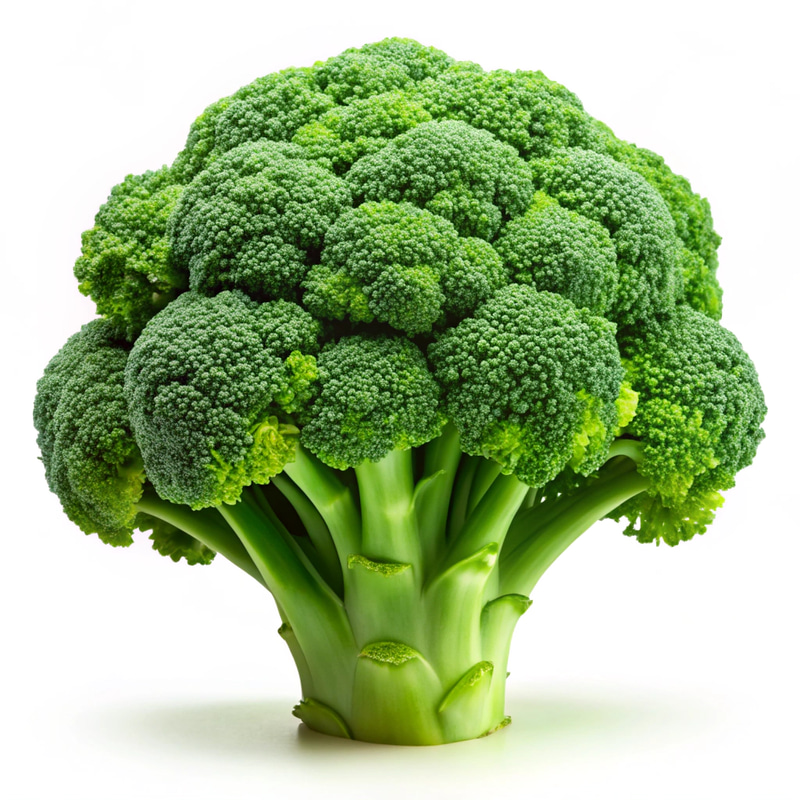 Fresh Green Broccoli: Vibrant & Textured