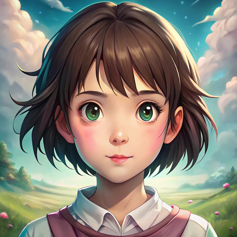 Beautiful Anime Portraits in Ghibli Style Beautiful Anime Portraits in Ghibli Style