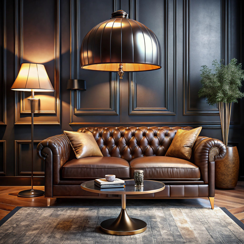 Luxurious Masculine Living Room Design Ideas