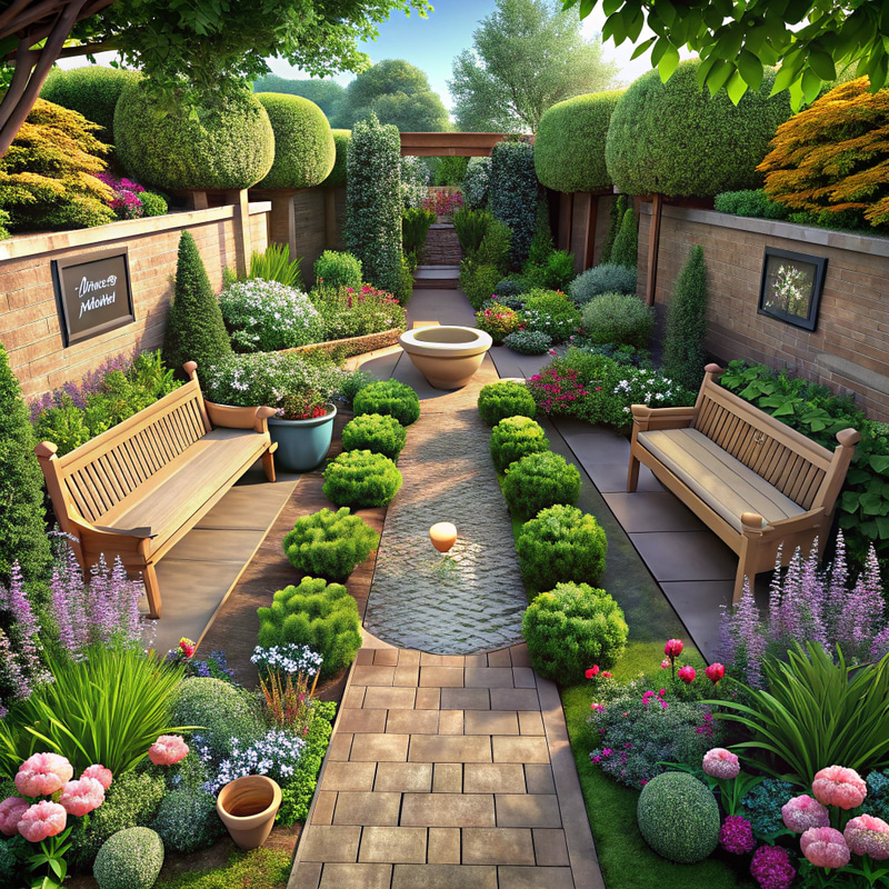 Stunning Garden Design for 10x50 Meter Space Stunning Garden Design for 10x50 Meter Space