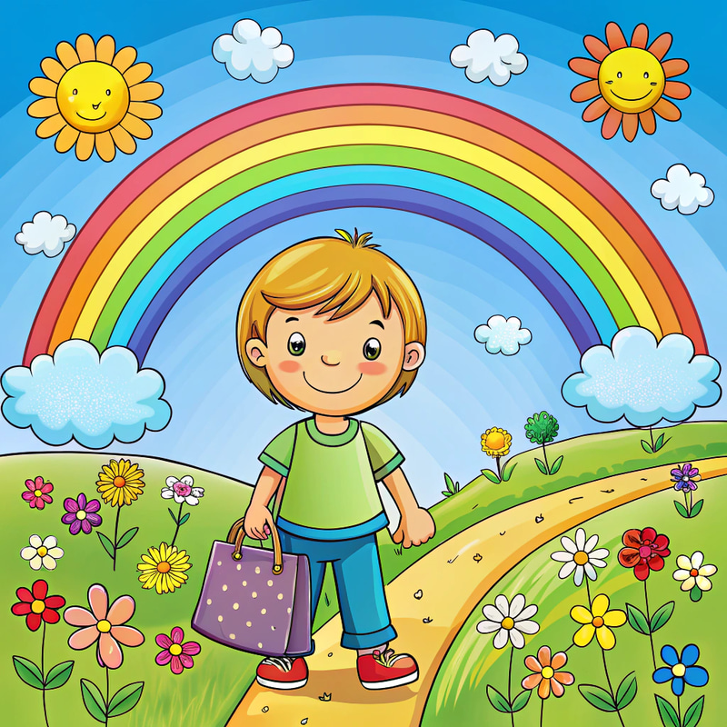 Colorful Children's Illustration for Coloring Books Colorful Children's Illustration for Coloring Books