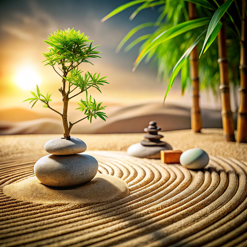 Serene Asian Zen Garden for Inner Harmony