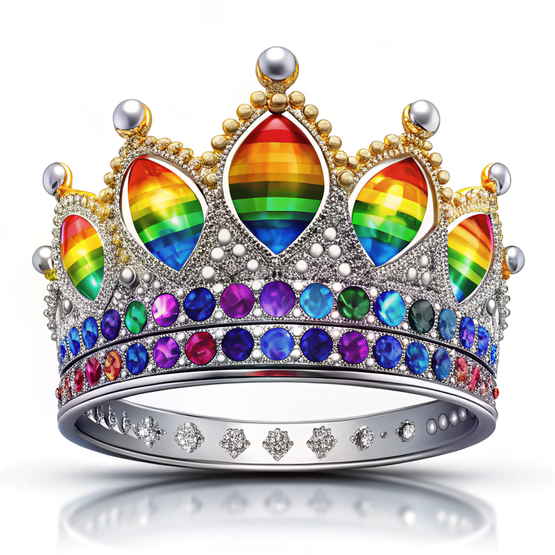 Elegant Rainbow Crown - LGBTQ+ Tiara Elegant Rainbow Crown - LGBTQ+ Tiara