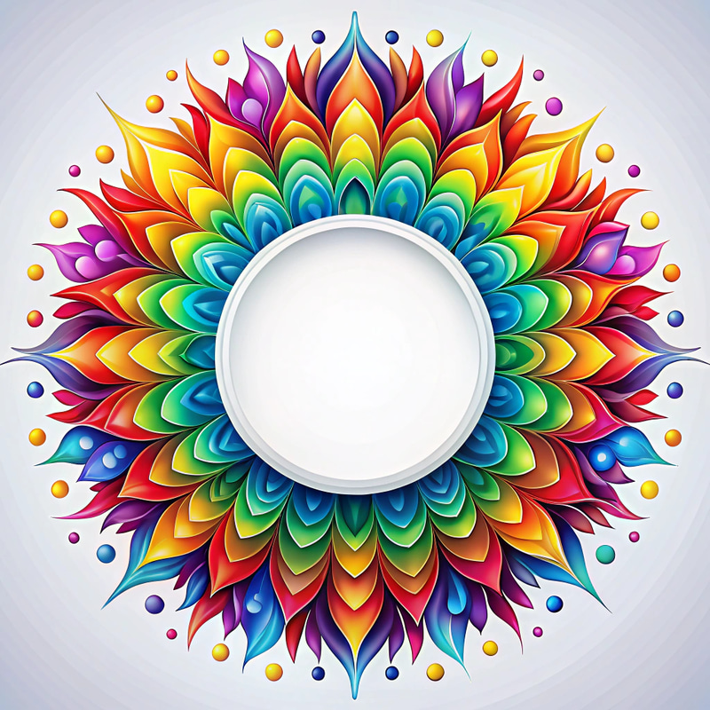 Vibrant Rainbow-Themed Vector Art for Custom Designs Vibrant Rainbow-Themed Vector Art for Custom Designs