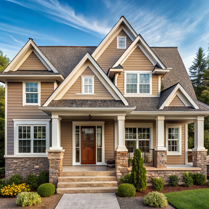 Modern Cape Cod House Design with Natural Siding