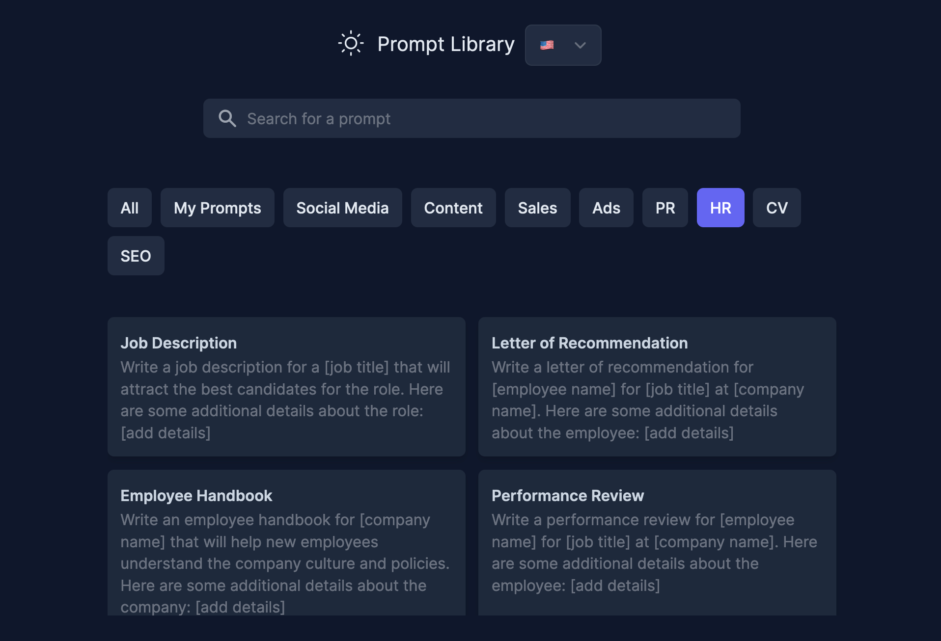 prompt library